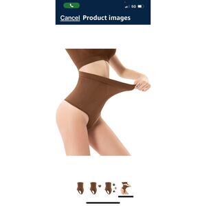 DREAM SLIM Women's High-Waist Seamless Body Shaper Briefs Firm Control Tummy L